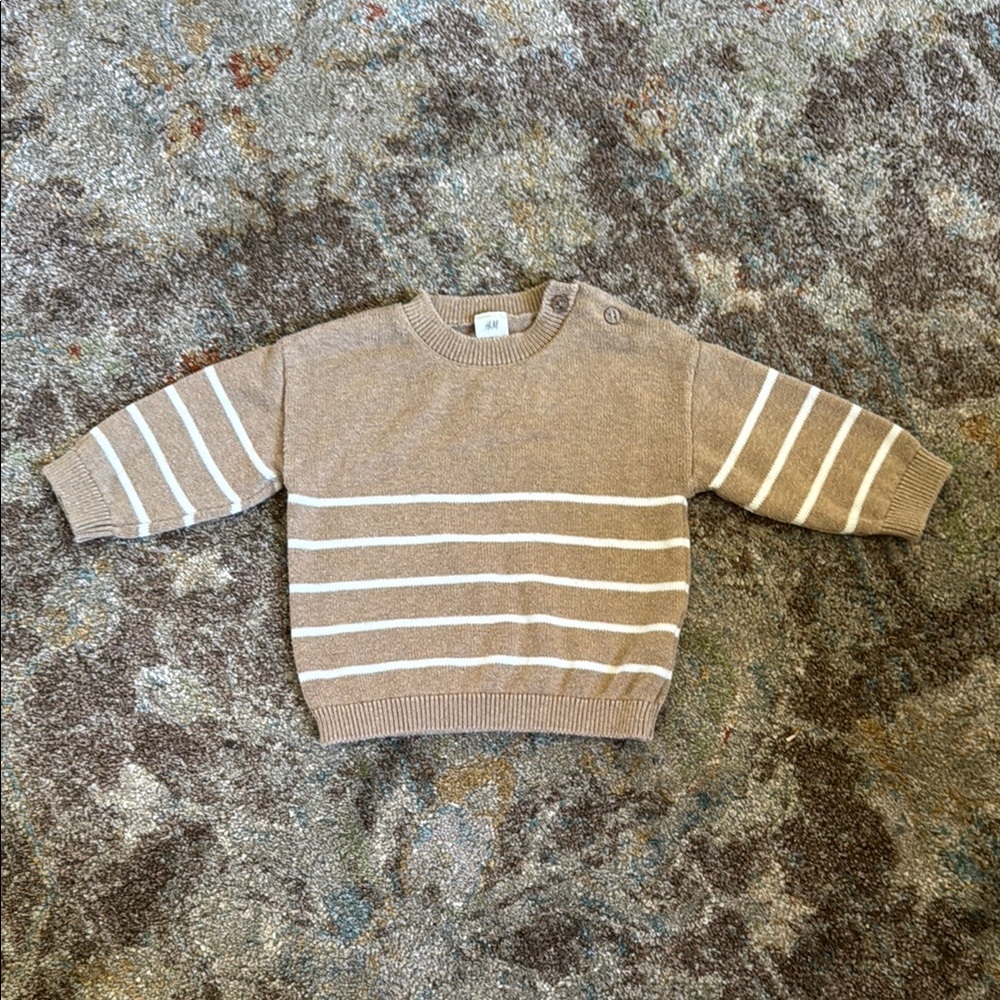 Baby Tan Striped Sweater